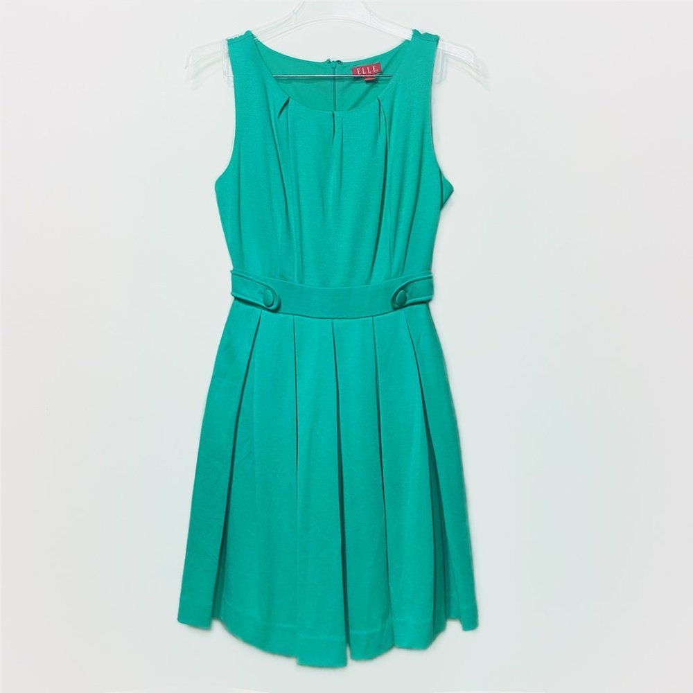 ELLE Chic Teal A-Line Dress